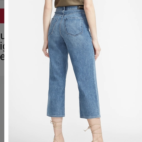 Cropped Wide Leg High Rise Jeans - Picture 3 of 5